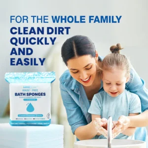 LIMETOW® Rinse-Free Bathing Sponge image LIMETOW® Rinse-Free Bathing Sponge