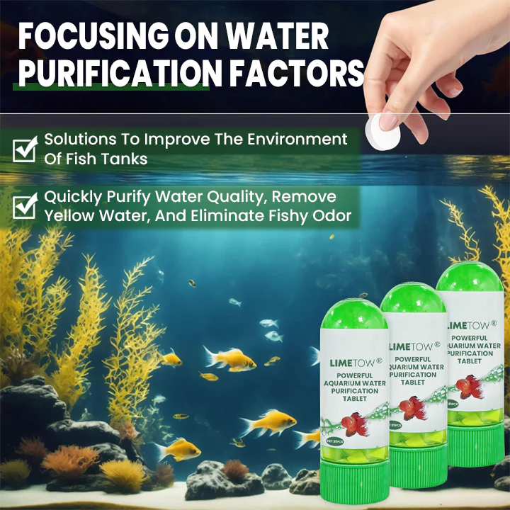 LIMETOW® Powerful Aquarium Water Purification Tablet image LIMETOW® Powerful Aquarium Water Purification Tablet